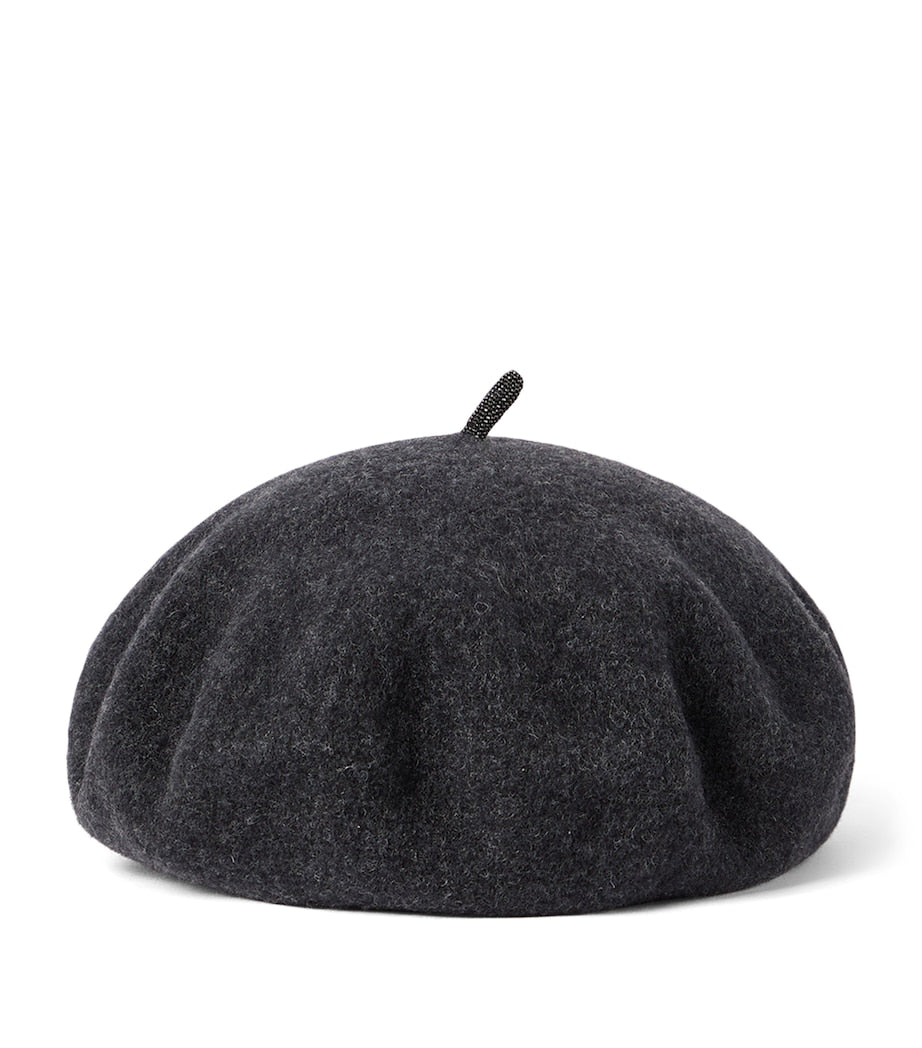 Brunello Cucinelli wool monili beret (British brand)