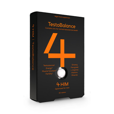 Holland & Barrett 4Him Testobalance Testosterone Supplement For Men 60 Vegan Tablets- Buy online at McGrocer