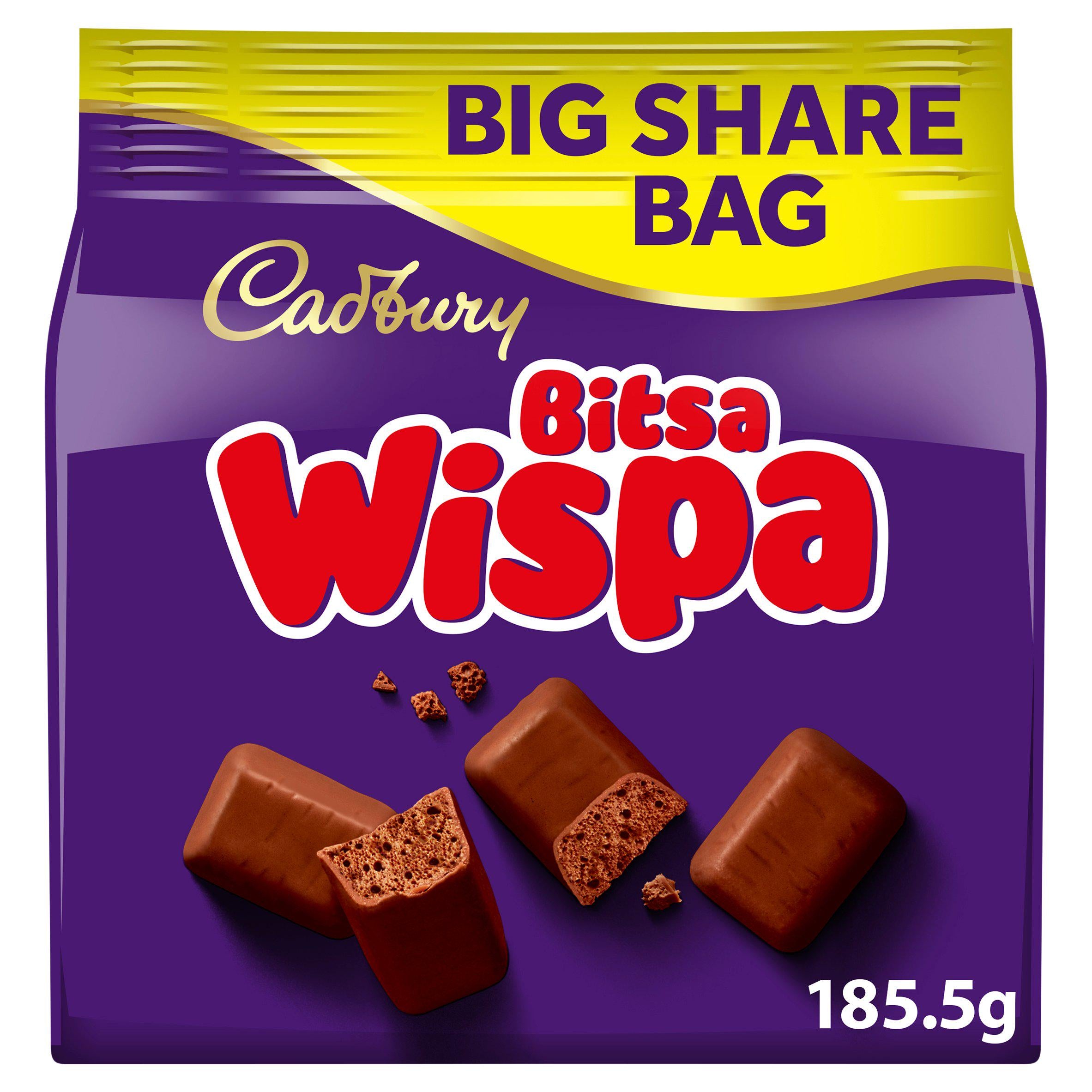 Cadbury Bitsa Wispa Chocolate Large Sharing Bag 185.5g GOODS Sainsburys   