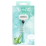 Venus Deluxe Smooth Sensitive Aloe Vera Razor - 1 Blade GOODS Superdrug   