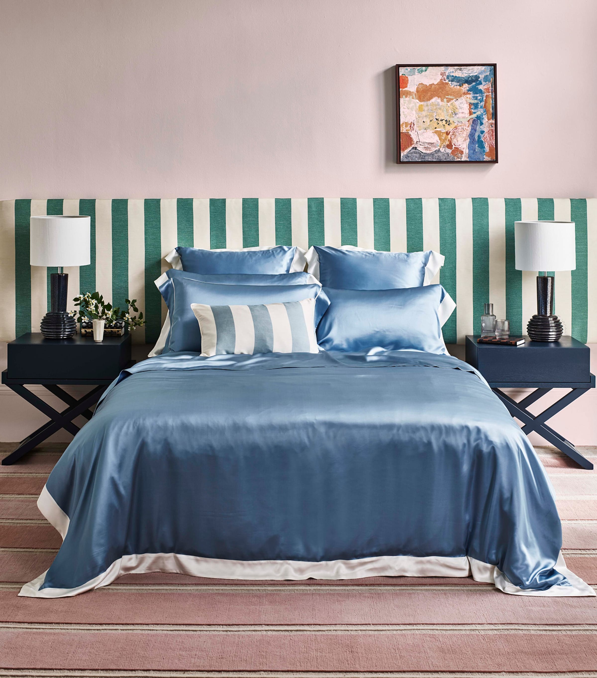 Gingerlily Silk Super King Duvet Cover 220cm x 260cm, UK version