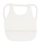 Tartine et Chocolat embroidered star baby bib with straps, UK version