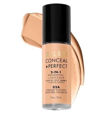 Milani Conceal + Perfect 2-In-1 Foundation GOODS Boots 02A creamy natural  