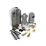 Smiffys 24 piece graveyard collection tombstones accessories - British product