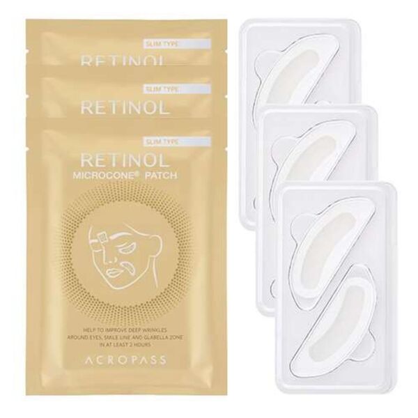 Acropass Retinol Microcone Wrinkle Patch Slim Type 6 patches, UK version
