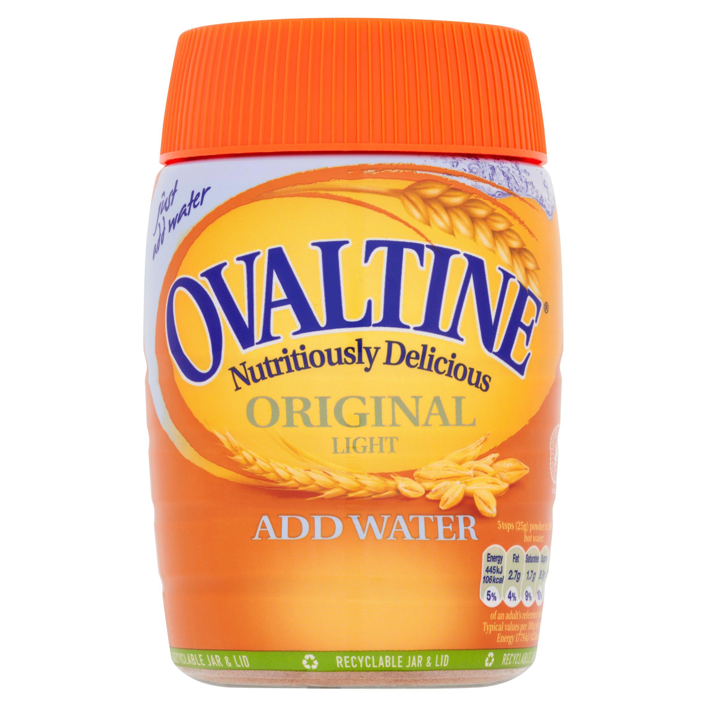 Ovaltine Malt Drink, Original, Light 300g Hot chocolate & milky drinks Sainsburys   