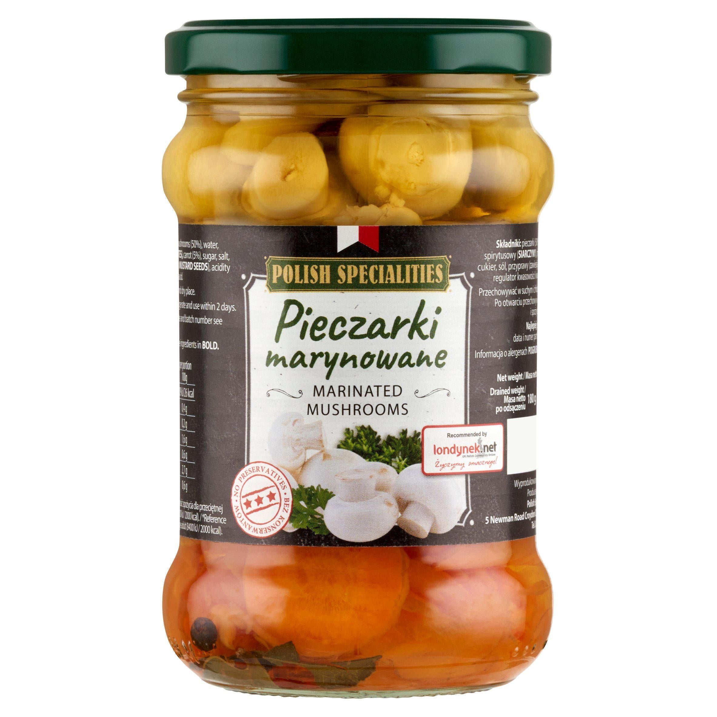 Polish Specialities Marinated Mushrooms 290g Eastern European Sainsburys   