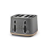 George Home Grey Scandi 4-Slice Toaster GTT201WG-21 General Household ASDA   