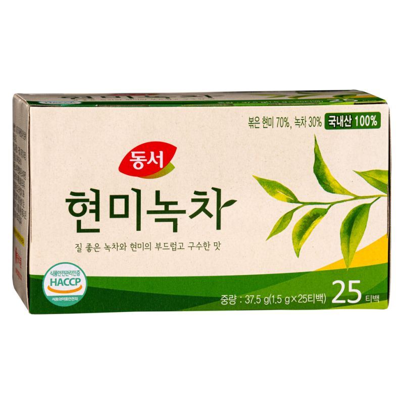 Dong Suh brown rice green tea 25 bags (British brand)