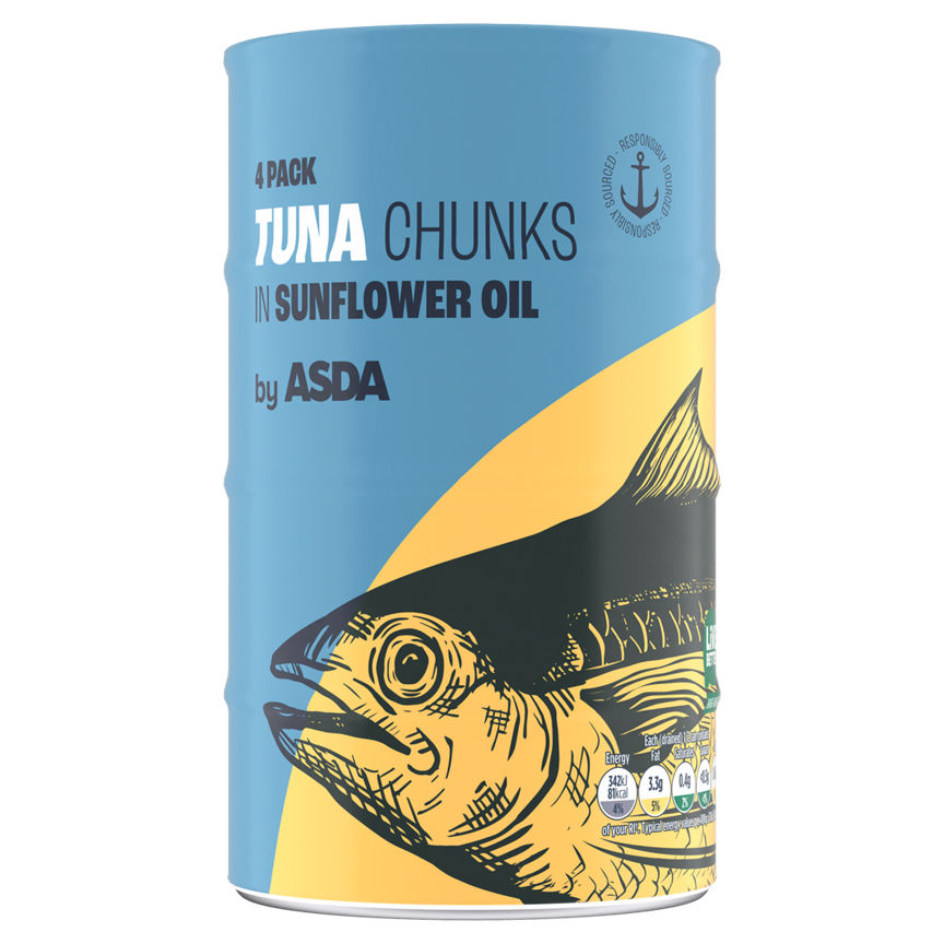 ASDA Skipjack Tuna Chunks in Sunflower Oil GOODS ASDA   