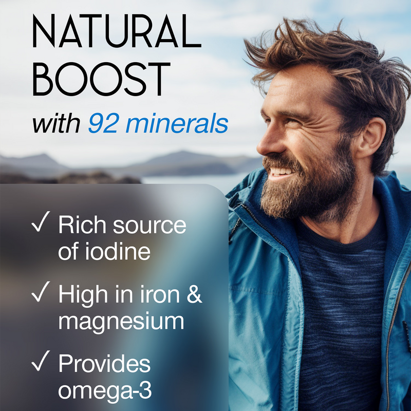SuperSelf sea moss wildcrafted North Atlantic capsules 30 count - British product