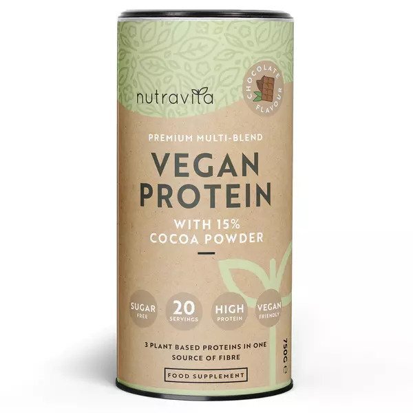 Nutravita Chocolate Protein Powder - 25g Protein Per Serving