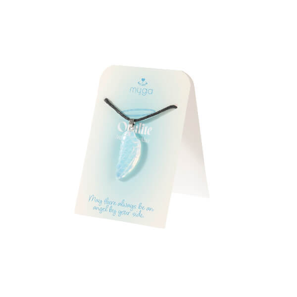Myga angel wing pendant opalite, imported from the UK