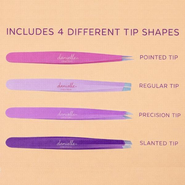 Danielle Creations Aura Tweezer Set 4-piece - British product