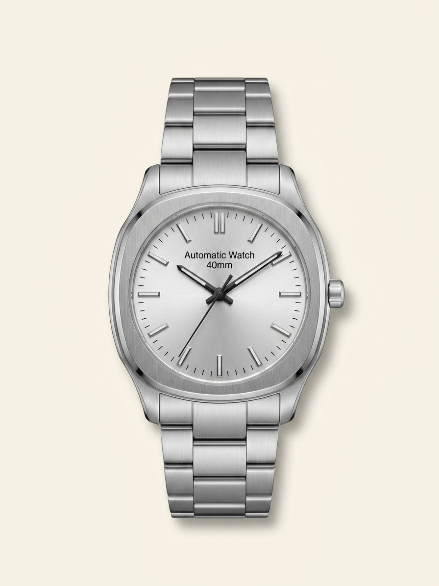 Cartier Santos Large Model steel watch 0.64ct diamond, imported from the UK