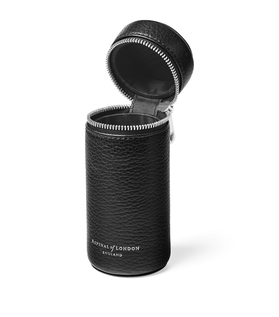 Aspinal of London leather golf ball holder 13cm - British product