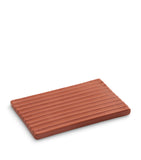 LOEWE terracotta soap dish with ribbed design and Anagram motif, UK version