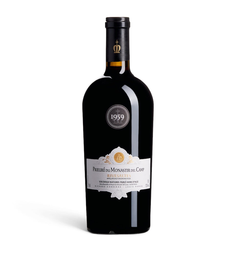 Monastir del Camp Rivesaltes fortified wine 1959 vintage 75cl, imported from the UK