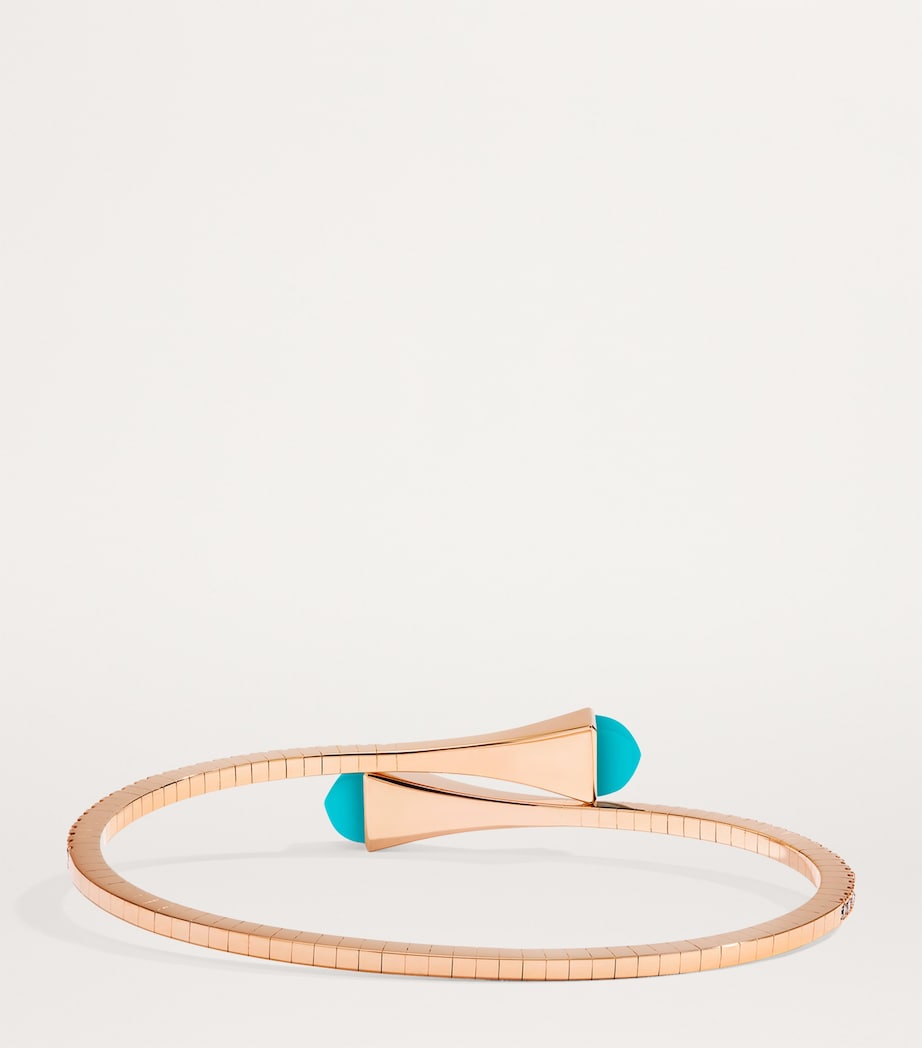 MARLI New York rose gold diamond Cleo midi bangle (British brand)