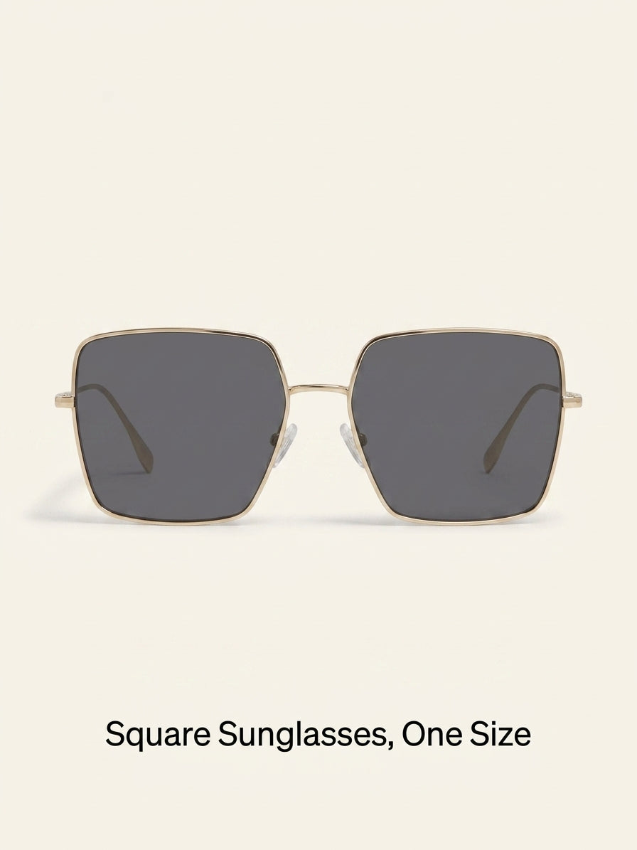 Burberry BE3133 square-frame metal sunglasses, UK version