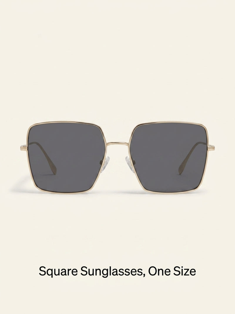 Burberry BE3133 square-frame metal sunglasses, UK version