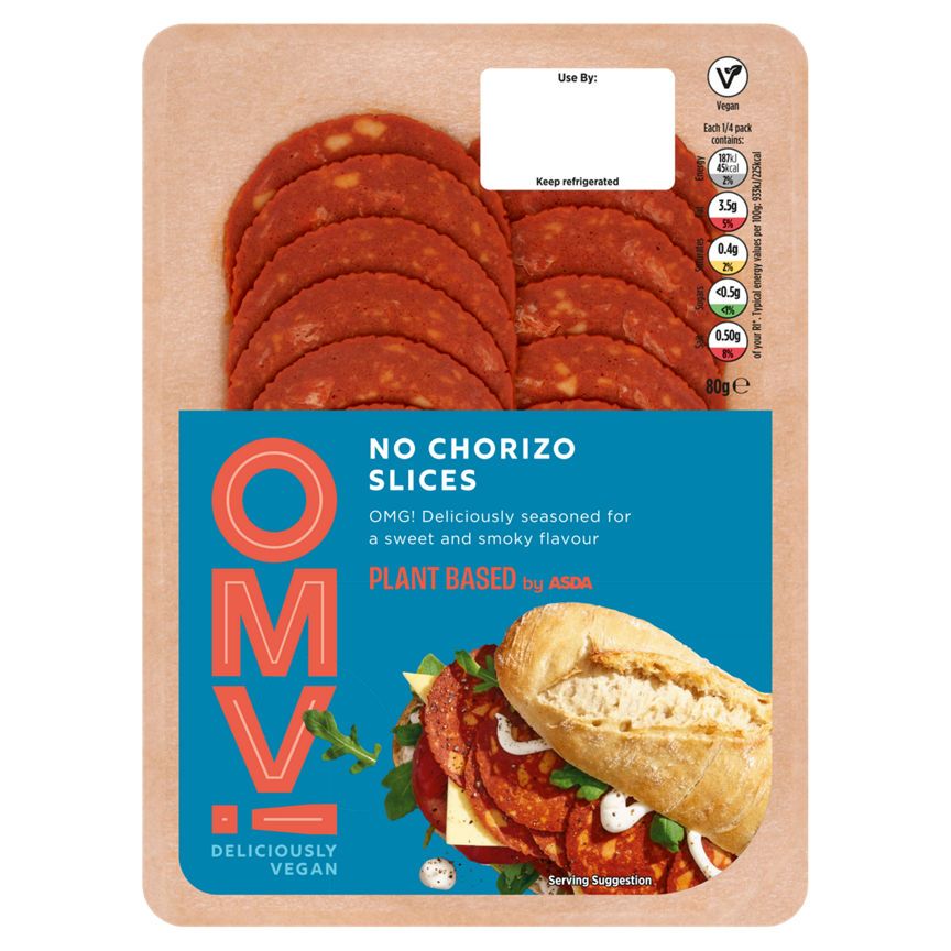 OMV! Deliciously Vegan No Chorizo Slices GOODS ASDA   