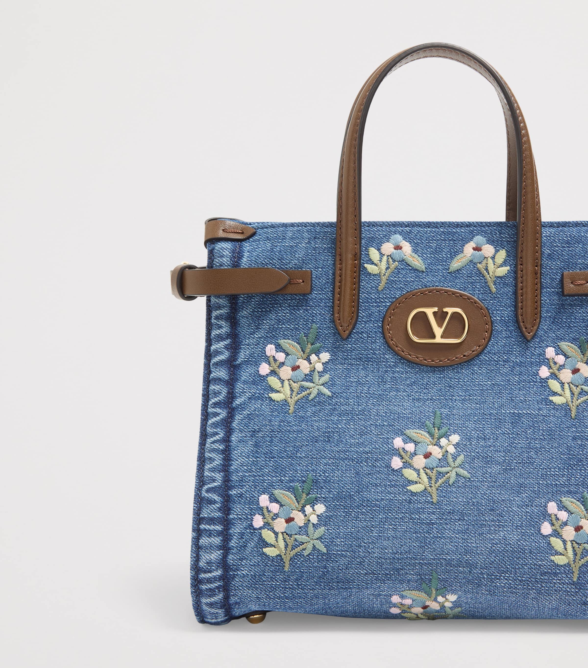 Valentino Garavani small embroidered Antibes top-handle bag, imported from the UK