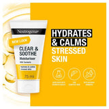 Neutrogena Clear and Soothe moisturiser 75ml, imported from the UK