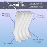 Dr.Socks bamboo knee high diabetic socks 4-pack, imported from the UK