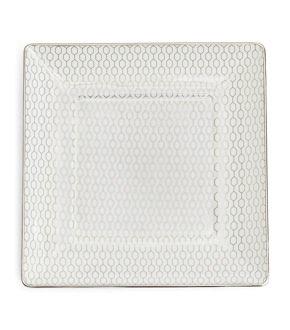Wedgwood Gio Platinum tray fine bone china 14.5cm, imported from the UK