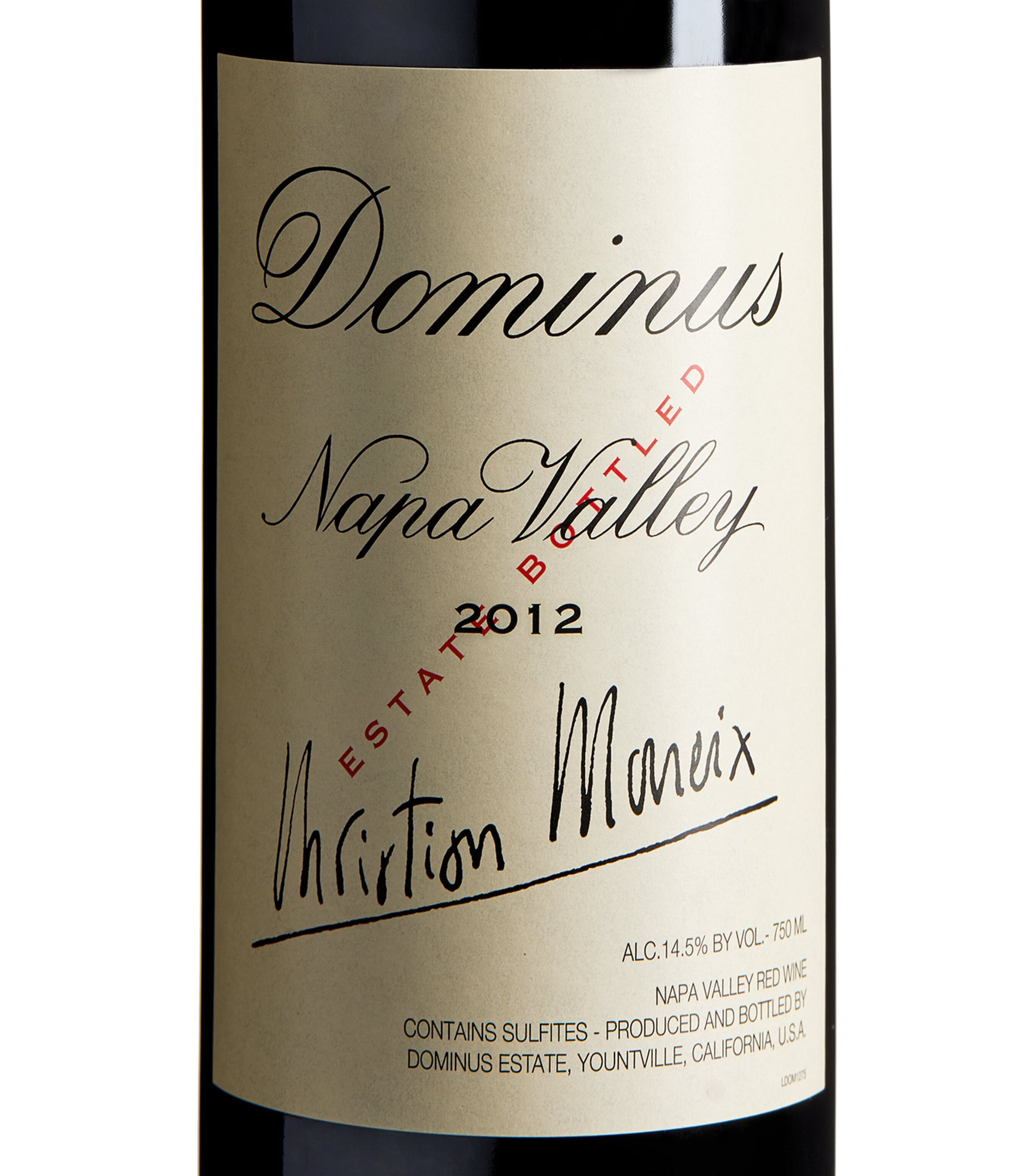 Dominus Christian Moueix 2012 Napa Valley red wine blend 75cl - British product
