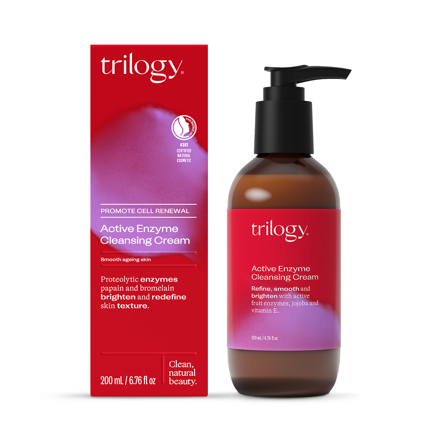 Trilogy Active Enzyme Cleansing Cream Age Proof 200ml (British brand)