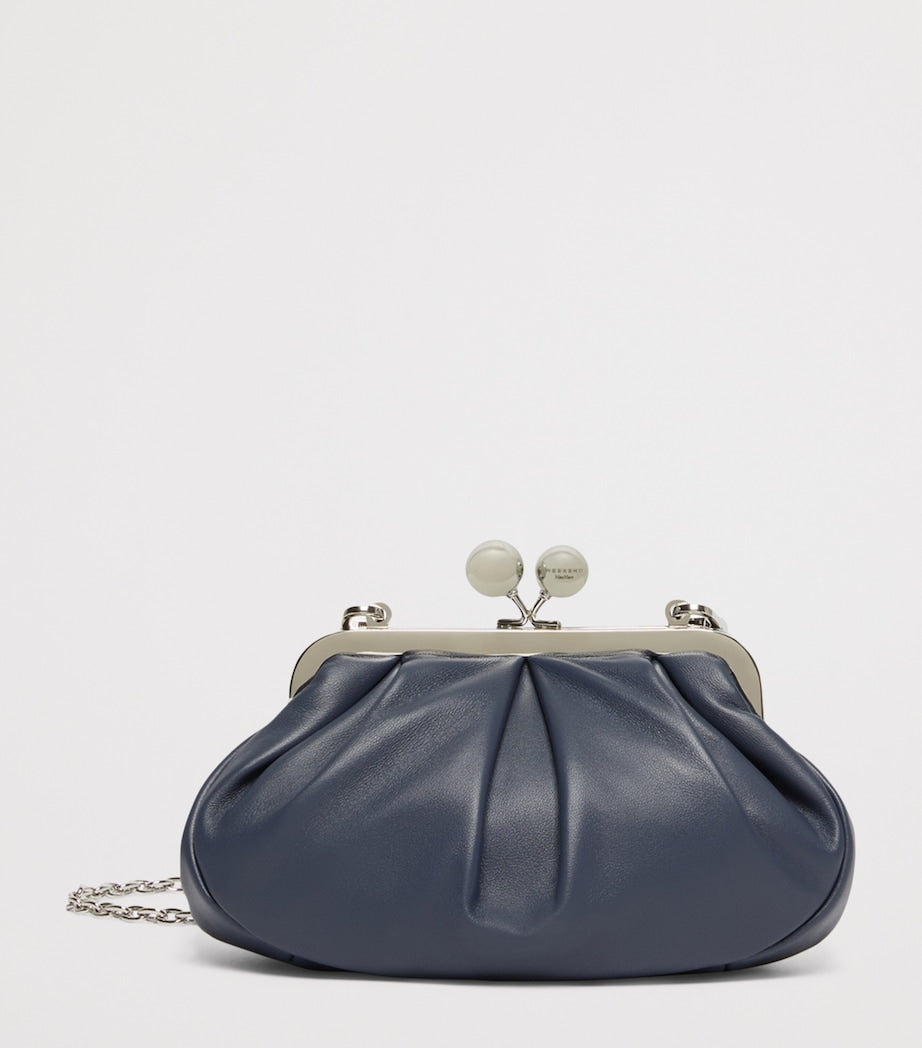 Weekend Max Mara Pasticcino small leather clutch bag, UK version