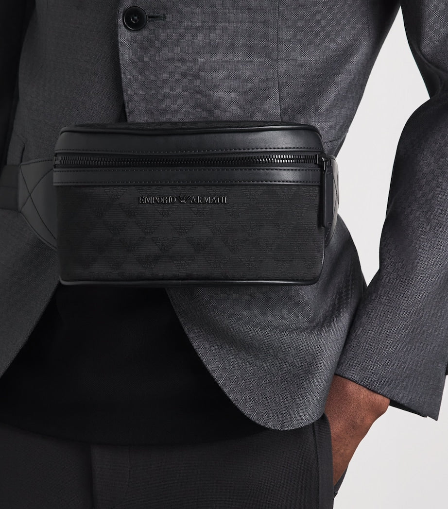 Emporio Armani jacquard logo belt bag (British brand)