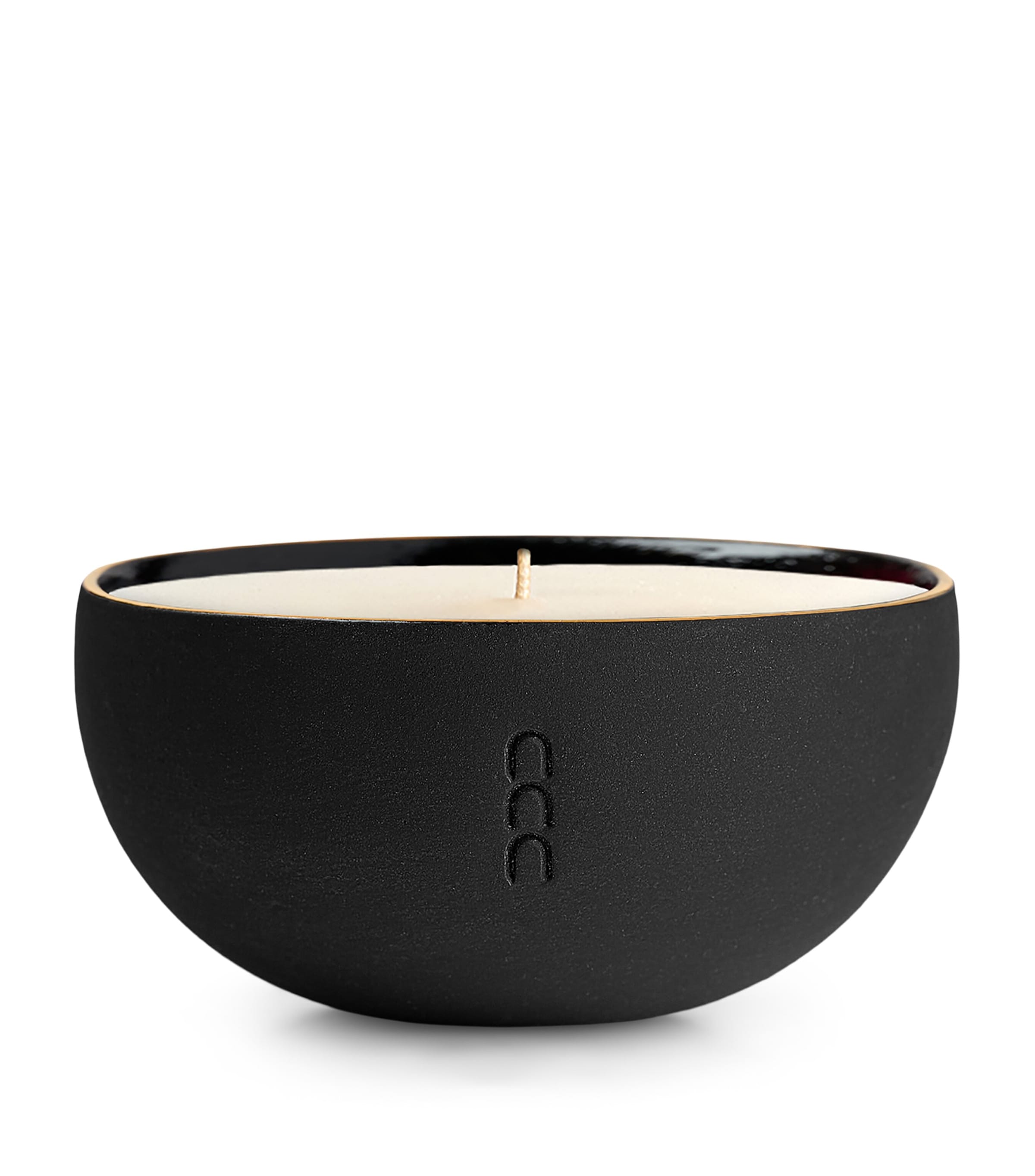 Marchanta dark travertine candle holder 36cm - British product