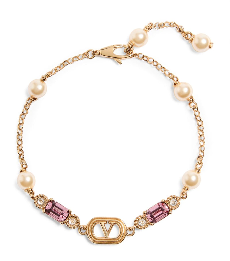 Valentino Garavani Crystal Ovalette bracelet, imported from the UK