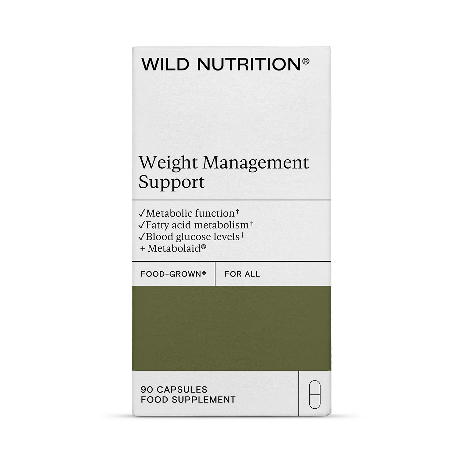 Wild Nutrition weight management support 90 capsules - British product