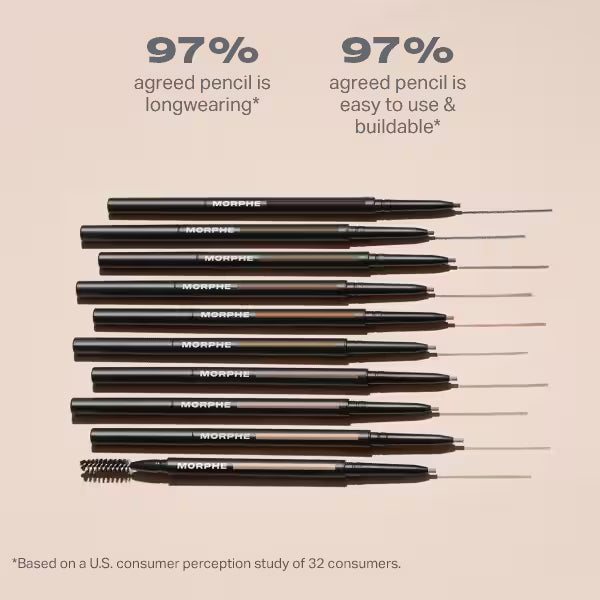 Morphe Micro Brow Pencil Latte, imported from the UK