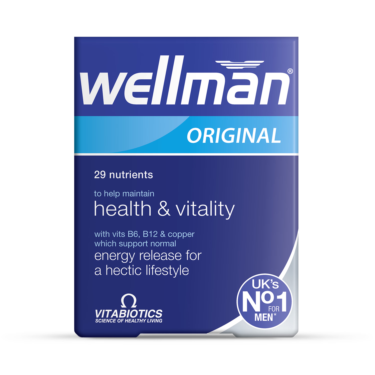 Vitabiotics Wellman men's multivitamin 30 tablets (British brand)
