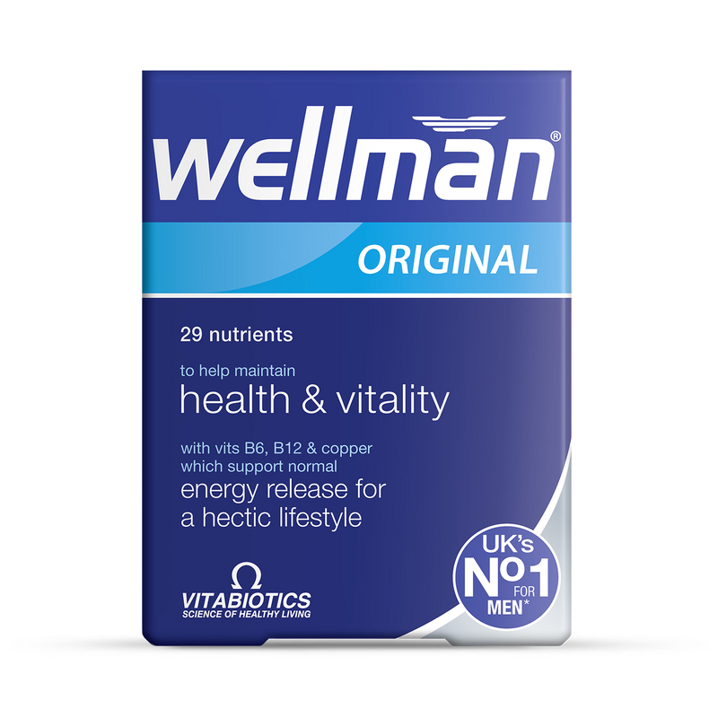 Vitabiotics Wellman men's multivitamin 30 tablets (British brand)