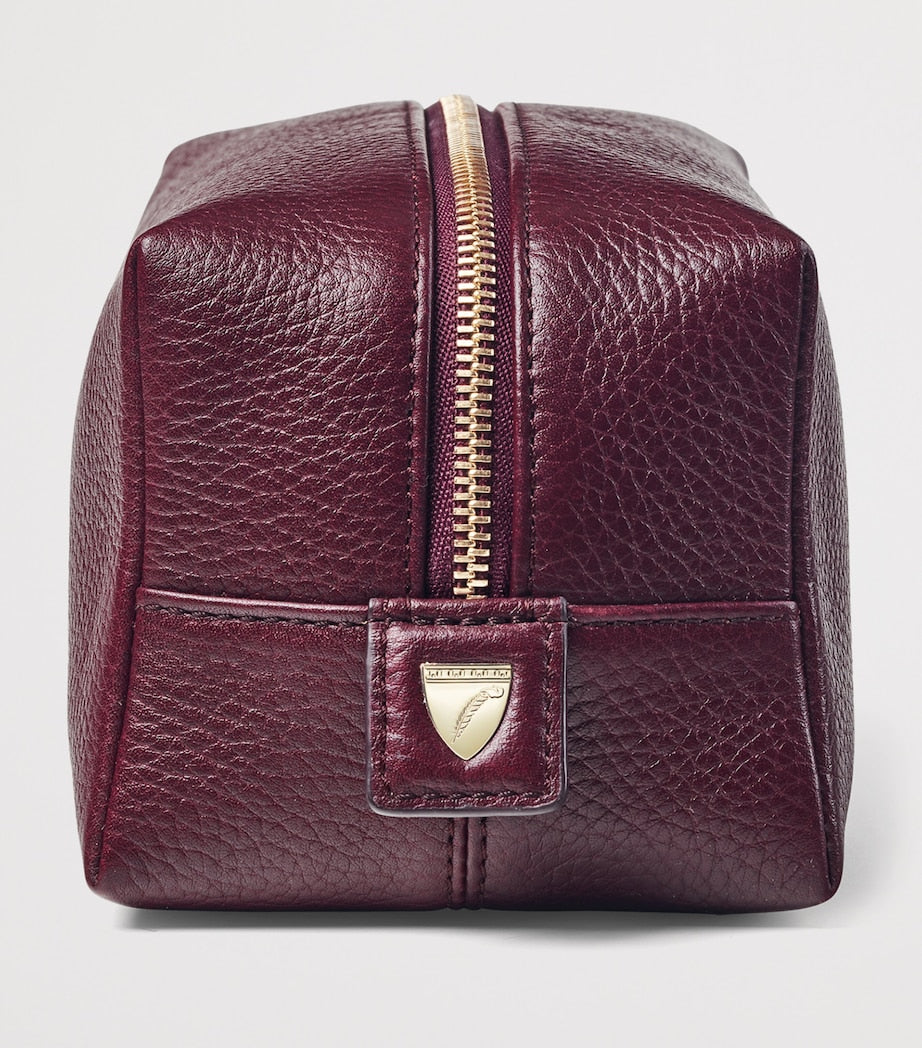 Aspinal of London mittelgroße Leder Kosmetiktasche, importiert aus Großbritannien