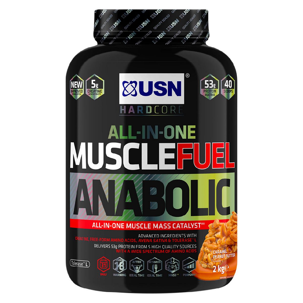 USN Muscle Fuel Anabolic Protein Peanut - 2kg GOODS Boots   