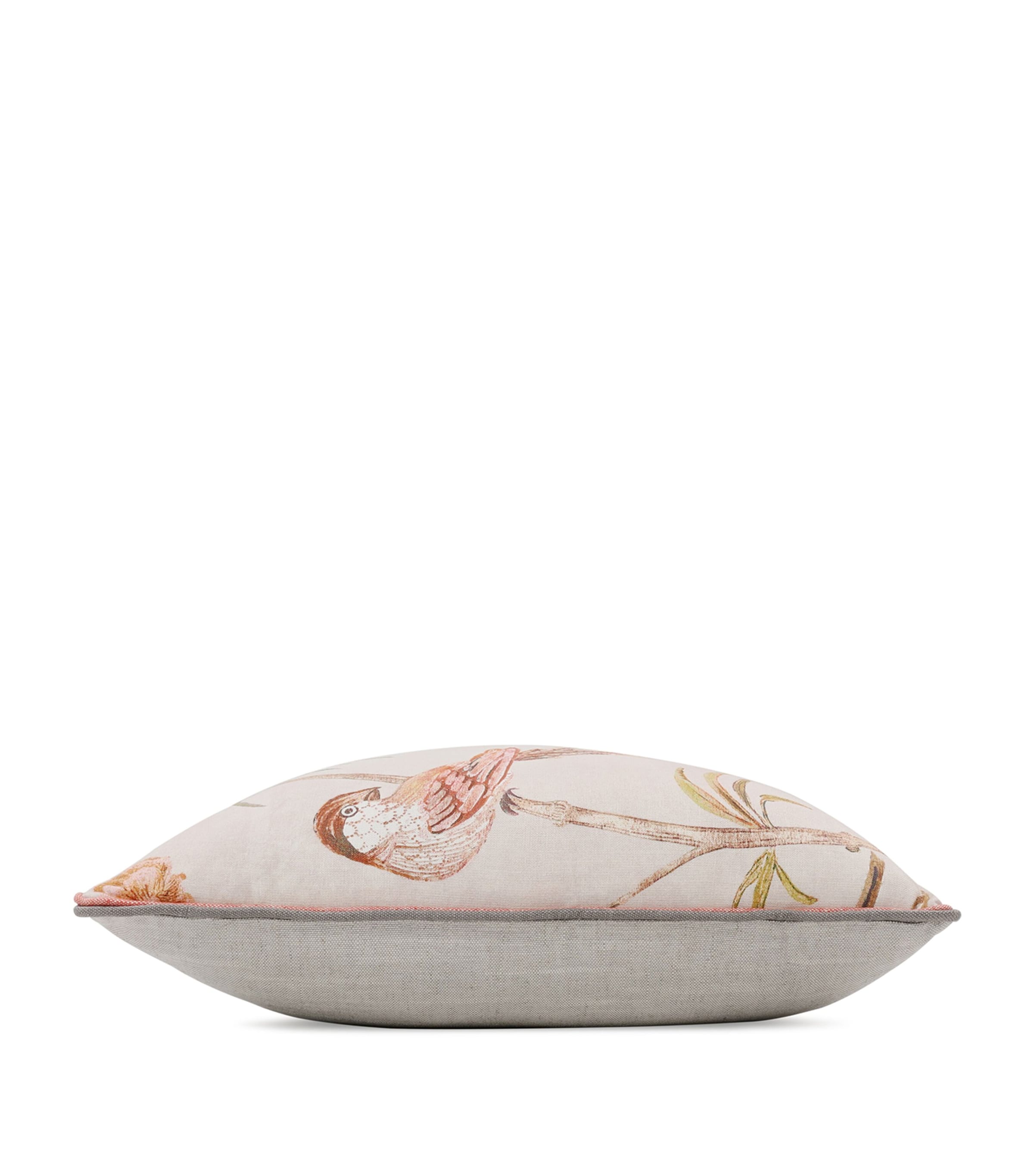 Romo Pluma Blush cushion 50cm x 50cm, imported from the UK