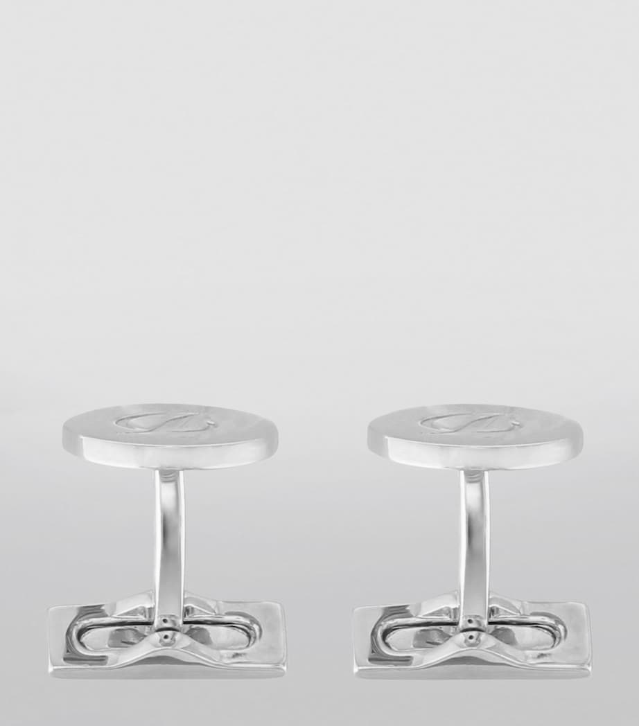 S.T. Dupont Iconic Monogram metal cufflinks, imported from the UK
