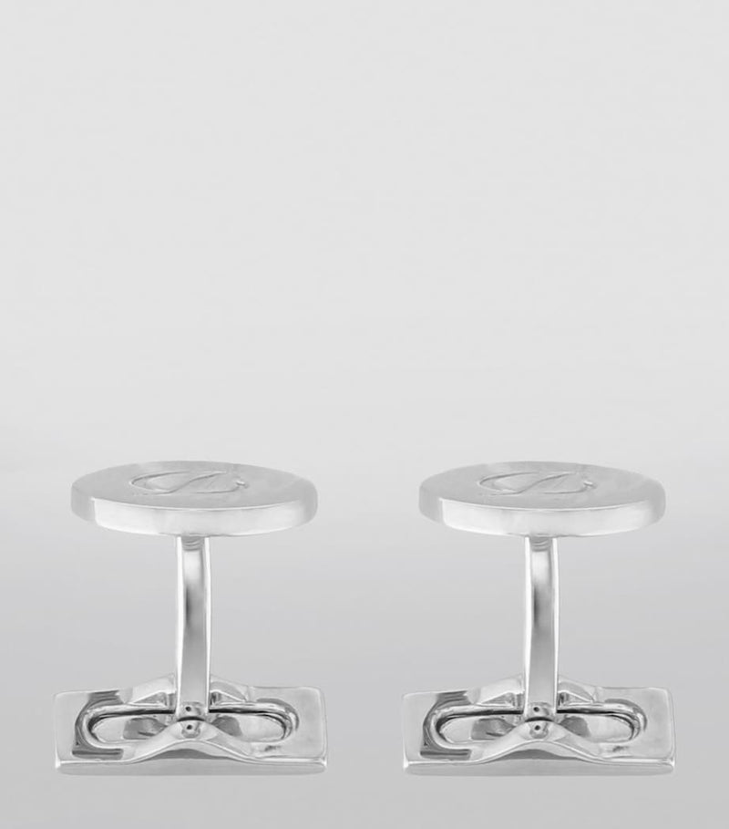 S.T. Dupont Iconic Monogram metal cufflinks, imported from the UK