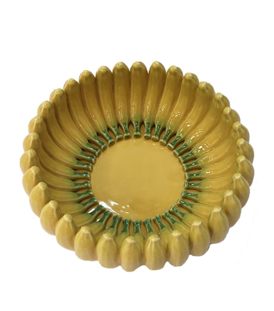 Bordallo Pinheiro banana centrepiece bowl 38cm - British product