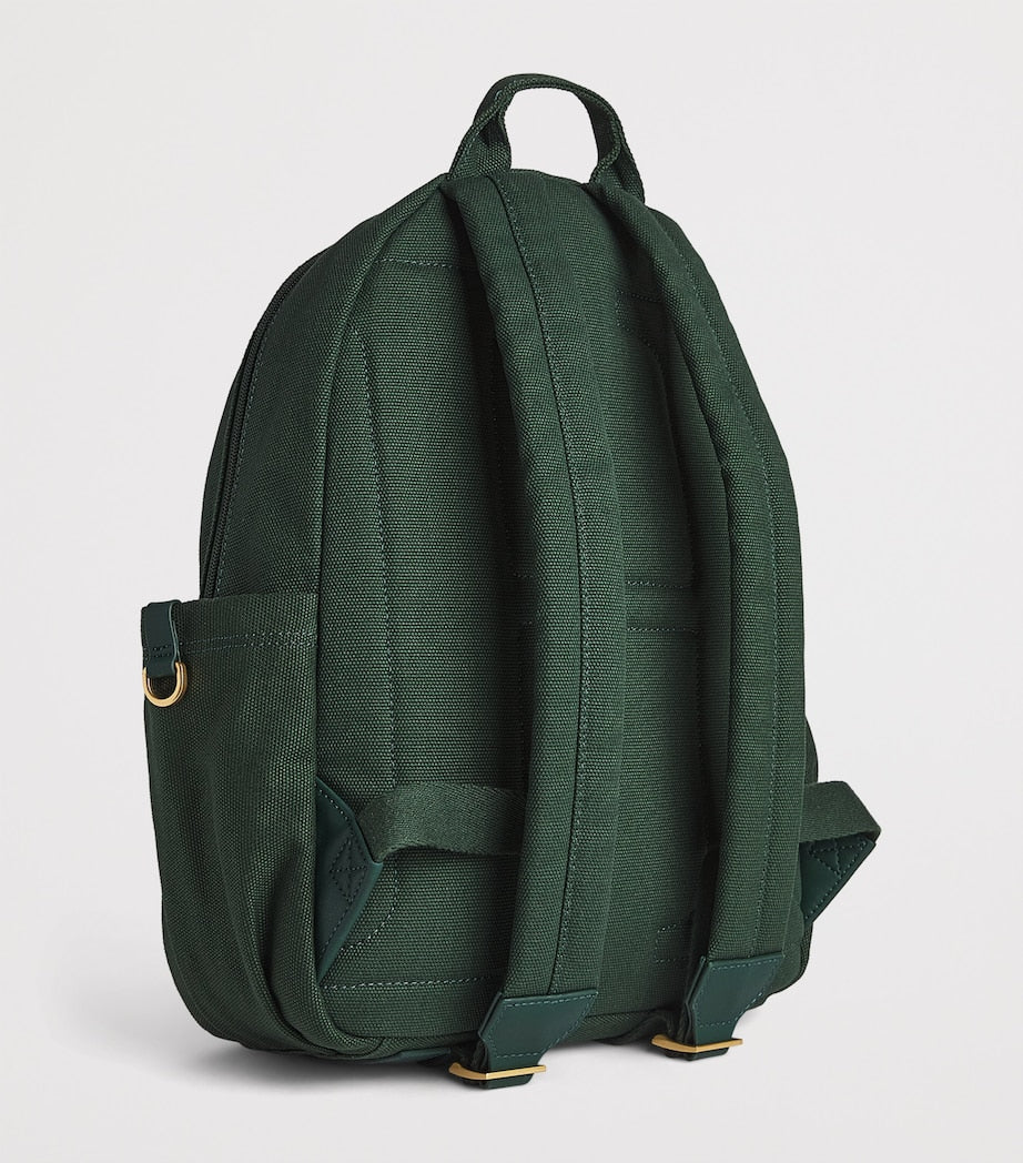 Harrods embroidered emblem cotton backpack, UK version