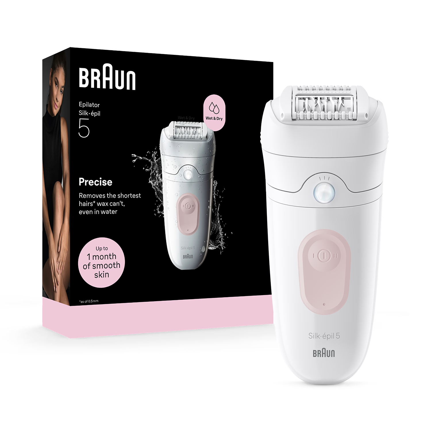 Braun Silk·épil 5 Wet & Dry epilator, imported from the UK