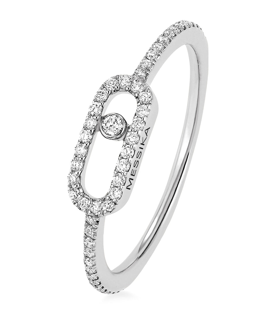 Messika Move Uno white gold diamond ring 0.17ct - British product
