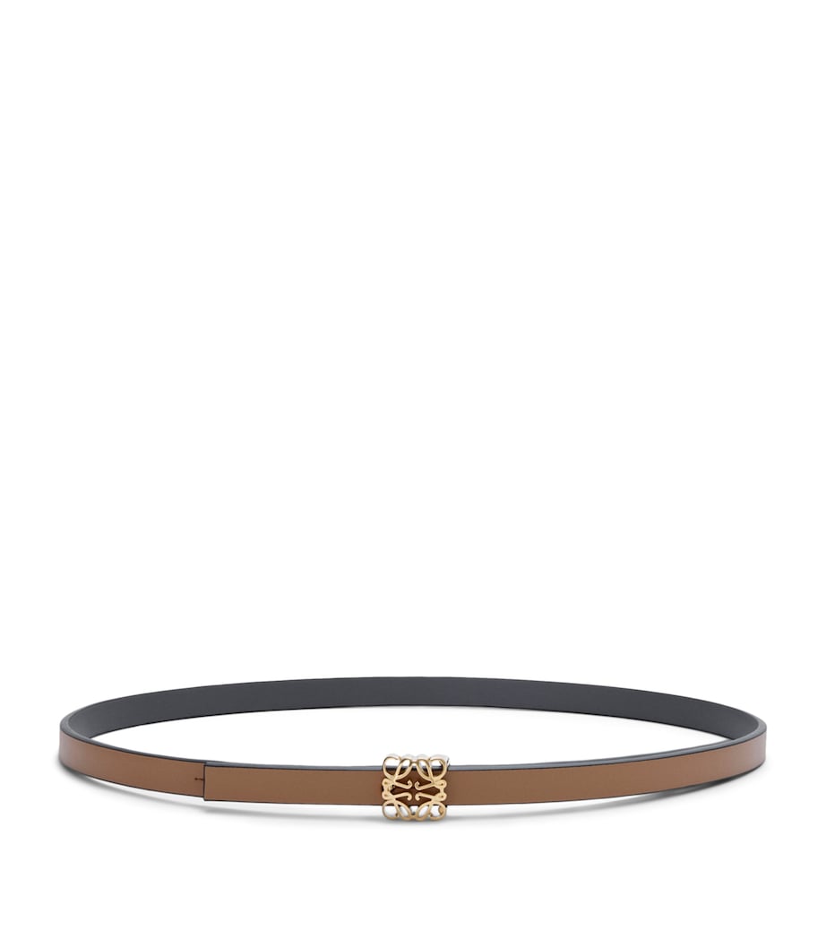 LOEWE reversible Bombe Anagram belt 1cm calfskin leather (British brand)